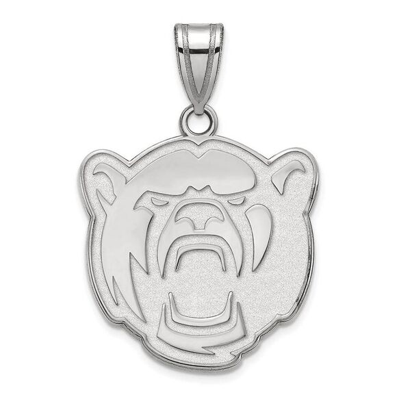 14k White Gold Baylor U Large Bears Pendant